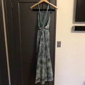 Free People Floral Lace Floor Length Dress
